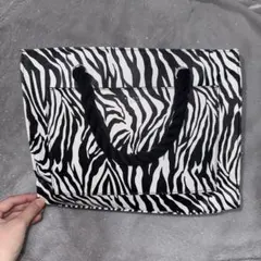 ゼブラ柄トートバッグ