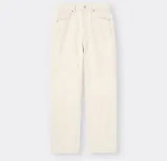 ジーユー　ハイウエストストレートジーンズ