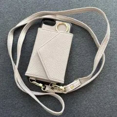 iPhoneケース iPhoneSE ストラップ スマートフォン くすみカラー