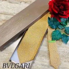 値下げ！【新品未使用】BVLGARI シルク ネクタイ 黄色系 BVLGARI イエローネクタイ - メルカリ