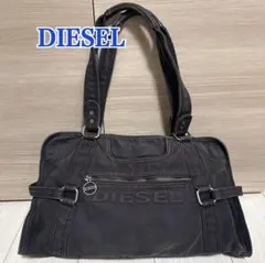 DIESEL トートバッグ アーカイブ エンボスロゴ グレー Y2K - メルカリ