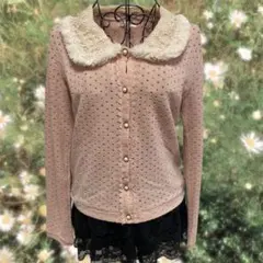 アクシーズファム カーディガン フェアリーグランジ y2k 平成ギャル ファー襟