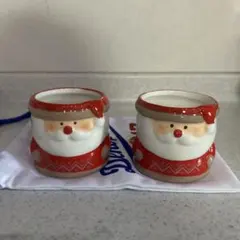 サンタクロース 陶器カップ 2個セット