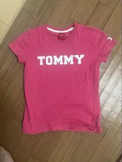 ''tommy girl''TOMMYプリント半袖Tシャツ ピンク 古着 y2k