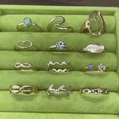 ゴールド色 リング指輪 アクセサリー まとめ売り　12