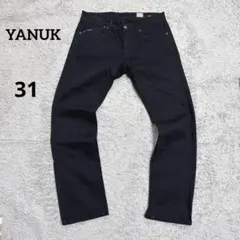 美品YANUK MICHEL ヤヌーク ミシェル ブラックデニムパンツ　黒　31のサムネイル