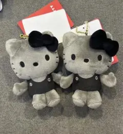 ハローキティ 50周年 マスコットキーホルダーMCコレクションブラック（一個）