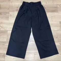 アベイル　ワイドパンツ　レディースLサイズ　チャコールグレー