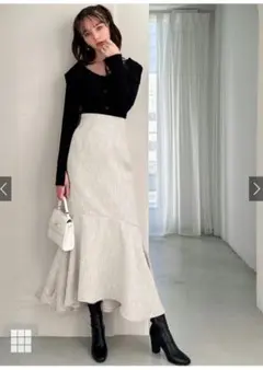 GRL ツイードマーメイドスカート[gc158]