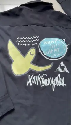 Mark Gonzales Mサイズキレイめ長袖シャツ ブラック