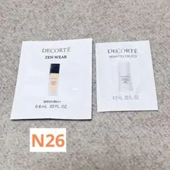 コスメデコルテ ゼンウェアステイ N26＆ホワイトロジストサンプル