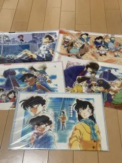 名探偵コナン 20周年記念 コナン展 クリアファイル 原画 5枚セット