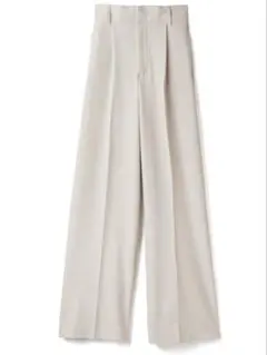 GRL センタープレスワイドタックロングパンツ［gm615］