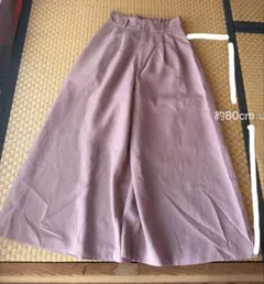 ピンク ワイドパンツ