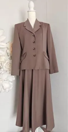 【美品】ローラアシュレイ ウール100% セットアップ スカートスーツ 11号