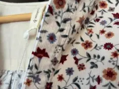 【新品・未使用】花柄 長袖シャツワンピース M-Lサイズ