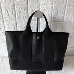 Breath TOPKAPI スコッチグレインネオレザー　ミニトートバッグ　黒
