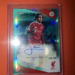 Topps Chrome Jeremie Frimpong 친필 사인 카드