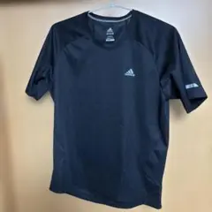 adidas/アディダス CLIMALITEランニングシャツ　ブラック　L