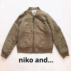 niko and... MA-1ジャケット オリーブ