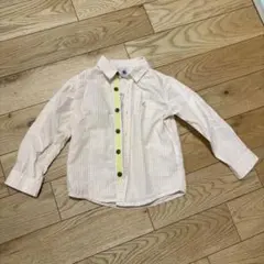 PETIT BATEAU チェック長袖シャツ 4ans 102センチ　プチバトー