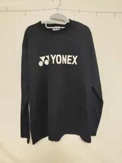 YONEX ブラック 長袖 ウォームアップウェア　ロンT