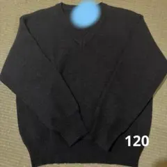 ネイビー Vネック ニットセーター