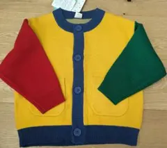 新品　95　フタフタ　ミッキー　ニットカーディガン