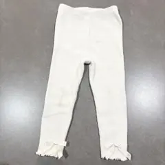 バースデイ　ママラク　リボンレギンス　80cm ホワイト