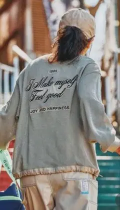 ニコアンド [be with M] Misayoメッシュロゴカーディガンのサムネイル
