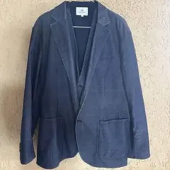 ビームスハート　コーデュロイジャケットandベストセットアップ　ネイビー