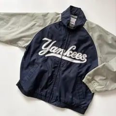 【希少】MLB公認 ニューヨークヤンキース ナイロンジャケット 90年代