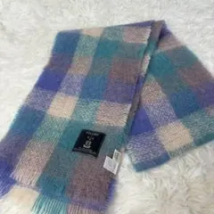 Fox Ford Kiu マフラー アイルランド IKKA モヘア ウール 青