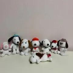 SNOOPYスヌーピー ぬいぐるみ マスコット 8点 まとめ売り PEANUTS