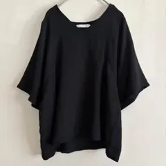 ヘルシーカレン ドルマンスリーブ半袖カットソー Tシャツ 夏トップス Vネックのサムネイル