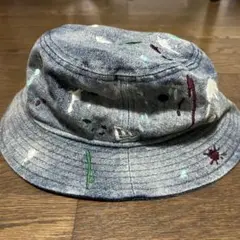デニム バケットハット カラフルペイント