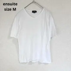 【エンスウィート】半袖Tシャツ コットン100% シンプル カジュアル ホワイト