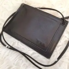 ⭐未使用級⭐TUMI レザー パスケース ショルダー ブラック　 小銭入れ