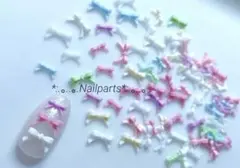 ♡ミニリボン♡ ネイルパーツ　80個