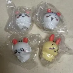 ちいかわ ソフビフィギュア ちいかわ　ハチワレ　うさぎ　モモンガ　4点セット