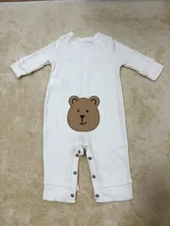 GAPクマの顔刺繍ロンパース