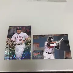 カルビープロ野球チップス　タイトルホルダートレカセット　キラ松井秀喜　ローズ