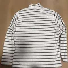 UNIQLO フリース ハイネック ボーダー 長袖 M
