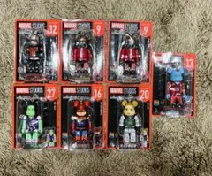 ハッピーくじ marvel ベアブリック　フィギュア　5点セット！