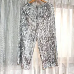 スネークパターン ワイドパンツ