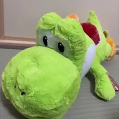 スーパーマリオ 特大サイズ クタッと ぬいぐるみ ヨッシー プライズ品