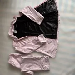 ピンク ジャージ上下セット ポリエステル製