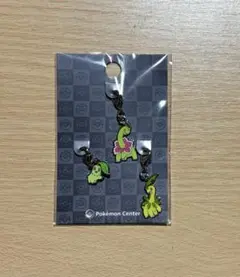 ポケモンセンター 全国ずかん メタルチャーム チコリータ ベイリーフ