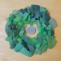 シーグラス　グリーン系♡100g