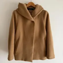ジャーナルスタンダード ショートコート フード キャメル